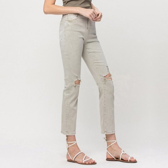 *NEW* Vervet by Flying Monkey Super High-Rise Slim Straight Jeans - Picture 5 of 13